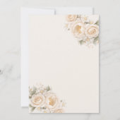 Baby in Bloom Bow Girl Baby Shower 招待状 (裏面)