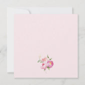 Baby In Bloom Bow Pink サンキューカード (裏面)