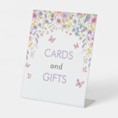 Baby in Bloom Butterfly Baby Shower Cards & Gifts 台座サイン (正面)