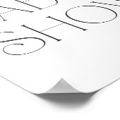 Baby in Bloom Butterfly Baby Shower Welcome 18x24 ポスター (角)