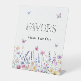 Baby In Bloom Butterfly Garden Baby Shower Favors 台座サイン
