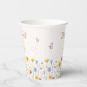 Baby In Bloom Colorful Wildflower Baby Shower 紙コップ (右)