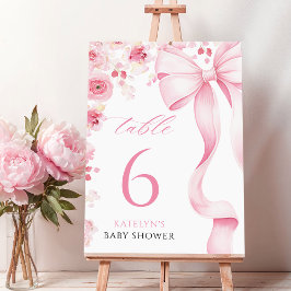 Baby in Bloom Coquette Table Numbers テーブルナンバー