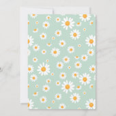 Baby in Bloom Daisy Spring Baby Shower 招待状 (裏面)