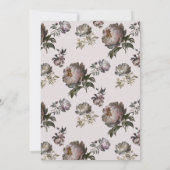 Baby in Bloom Dusty Rose Floral Baby Shower 招待状 (裏面)