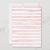 Baby in Bloom Floral Baby Shower サンキューカード (裏面)