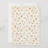 Baby In Bloom Floral Baby Shower 招待状 (裏面)