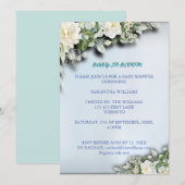 Baby in Bloom Floral Baby Shower Invitation 招待状 (正面/裏面)