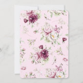 Baby In Bloom Floral Baby Shower Invitation 招待状 (裏面)