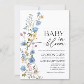 Baby in Bloom Floral Baby Shower Invitation 招待状 (正面)