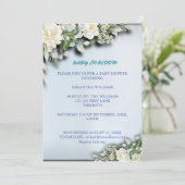 Baby in Bloom Floral Baby Shower Invitation 招待状 (スタンド正面)