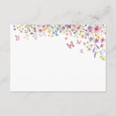 Baby in Bloom Floral Baby Shower Registry Card エンクロージャーカード (裏面)