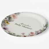 Baby in Bloom Garden ペーパープレート (アングル)