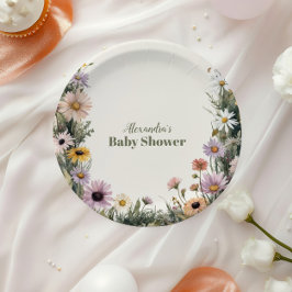 Baby in Bloom Garden  ペーパープレート