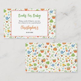 Baby in Bloom Garden Baby Shower | Cute Floral エンクロージャーカード