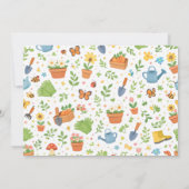 Baby in Bloom Garden Baby Shower | Cute Floral  招待状 (裏面)