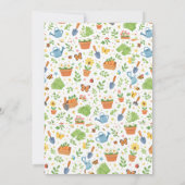 Baby in Bloom Garden Baby Shower | Cute Floral  招待状 (裏面)