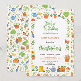 Baby in Bloom Garden Baby Shower | Cute Floral  招待状