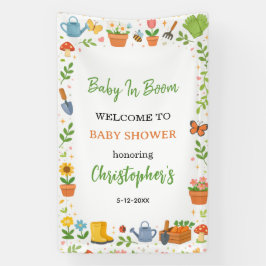 Baby in Bloom Garden Baby Shower | Cute Floral  横断幕