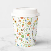 Baby in Bloom Garden Baby Shower | Cute Floral 紙コップ (左)