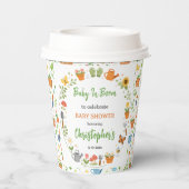 Baby in Bloom Garden Baby Shower | Cute Floral 紙コップ (裏面)