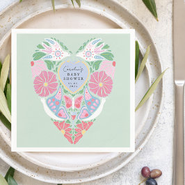 Baby in bloom garden baby shower Paper Napkins スタンダードカクテルナプキン