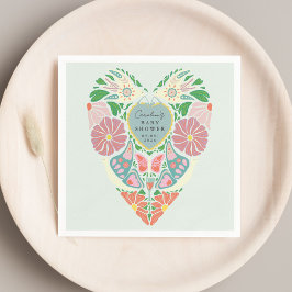 Baby in bloom garden baby shower Paper Napkins スタンダードカクテルナプキン