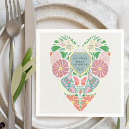 Baby in bloom garden baby shower Paper Napkins スタンダードカクテルナプキン