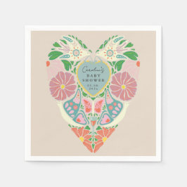 Baby in bloom garden baby shower Paper Napkins スタンダードカクテルナプキン