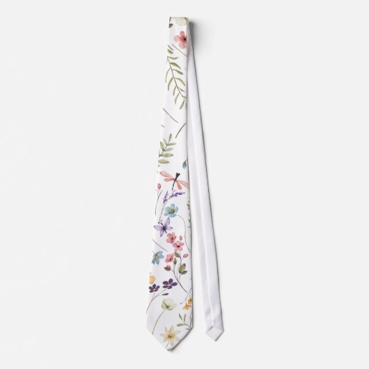 Baby in Bloom Garden Wildflower ネクタイ (正面)
