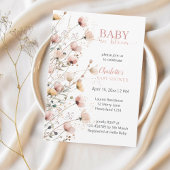 baby in bloom girl baby shower invitation 招待状