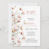 baby in bloom girl baby shower invitation 招待状 (正面)