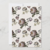 Baby in Bloom Peony Floral Baby Shower 招待状 (裏面)