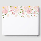 Baby in Bloom Pink Baby Shower ゲストブック (裏面)