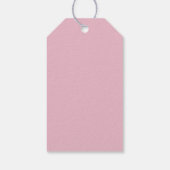 Baby in Bloom Pink Bow Gift Tag ギフトタグ (裏面)