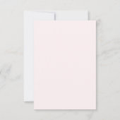 Baby in Bloom Pink Bow Thank You Card サンキューカード (裏面)
