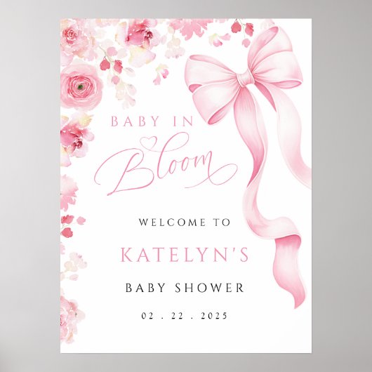 Baby in Bloom Poster | Digital Option Available ポスター (正面)