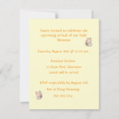 Baby in Bloom Shower Digital Download Invitation 招待状 (裏面)