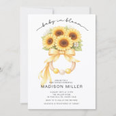 Baby in Bloom Sunflower Baby Shower Invite 招待状 (正面)