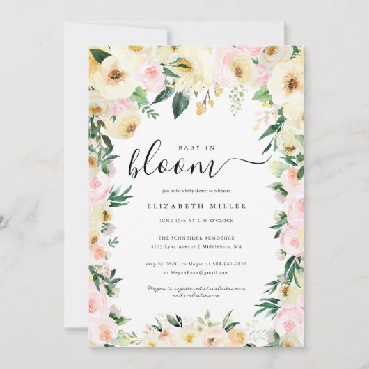 Baby in Bloom | Sunlit Floral Baby Shower (正面)
