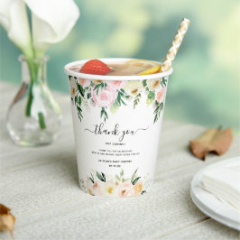 Baby in Bloom | Sunlit Floral Baby Shower 紙コップ
