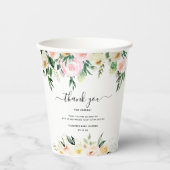 Baby in Bloom | Sunlit Floral Baby Shower 紙コップ (正面)