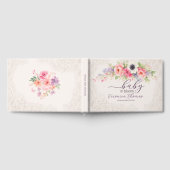 Baby in Bloom Sweet Floral Baby Shower ゲストブック (全面)