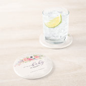 Baby in Bloom Sweet Floral Baby Shower コースター (側面)