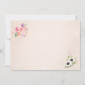 Baby in Bloom Sweet Floral Baby Shower サンキューカード (裏面)