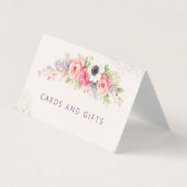 Baby in Bloom Sweet Floral Baby Shower 名刺 (正面)