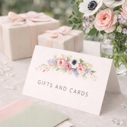 Baby in Bloom Sweet Floral Baby Shower 名刺