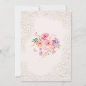 Baby in Bloom Sweet Floral Baby Shower Invitation 招待状 (裏面)