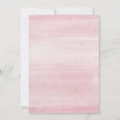 Baby In Bloom Terracotta & Pink Floral Baby Shower 招待状 (裏面)