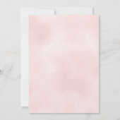 Baby in Bloom Watercolor Flowers Girl Baby Shower  招待状 (裏面)